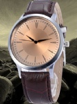 Brown leather watch with fashion dial