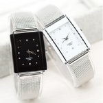 High quality lover watch quartz watch with steel mesh strap