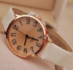 Gold alloy watch lady watch with Arabic numeral