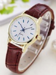 Fashion alloy watch lady watch with PU strap