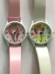 Quartz watch lady watch with PU strap