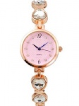 Quartz watch metal strap with stone fashion lady watch