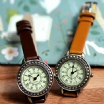 Fashion lady watch brown leather strap watch hot selling in Europe