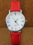 Fashion lady watch leather strap watch with  Roman numerals