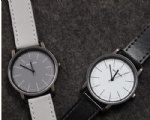Leather watch fashion alloy quartz watch