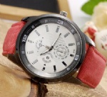 Fashion leather strap watch men watch