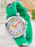 Fashion kids watch silicone strap watch