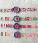 Popular kids watch with colorful plastic strap