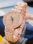 Fashion diamond watch with metal strap
