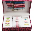 Hot selling watch set with replaceable strap and bezel
