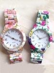 Colorful metal strap watch alloy watch