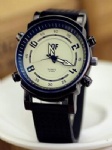 Fashion silicone strap watch alloy watch